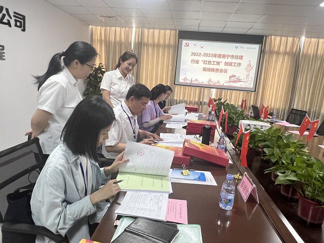 查看党建资料。卢丽君 摄（建图）.jpg